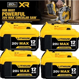 2~4PACK For DeWALT DCB210-2 20V MAX XR 12.0 AH Lithium-Ion Battery DCB206 DCB200