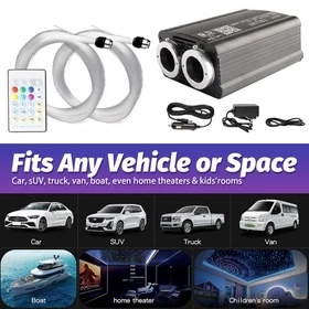 500pc Car Home Headliner Star Light kit Roof Ceiling Lights Fiber Optic
