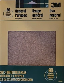 3M SANDPAPER Auto Boat Shop Home 9"x11", 3-5 Sheets/Pk SELECT: Dry 'DryorWet'