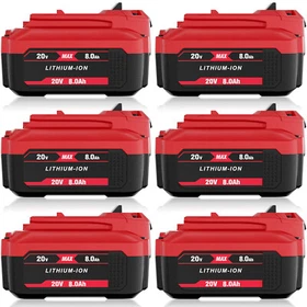 1/6 X For Craftsman 20V 8.0Ah Lithium-ion Battery Pack CMCB205 CMCB204 CMCB202