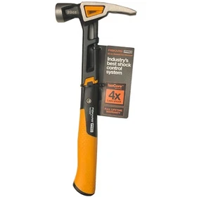 750220 Fiskars IsoCore 20 oz General Use Hammer 13.5 In, Core Shock Control Syst