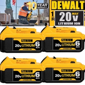 4Pack Lithium Ion Battery For DeWalt 20V 20 Volt Max 8.0AH DCB205 DCB206 DCB200