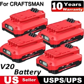 1-4PACK For Craftsman V20 MAX 3800mAh Battery CMCB204 CMCB202 Battery 20V