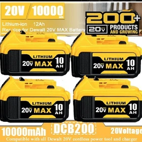 2/4PACK For DeWALT DCB210-2 20V MAX XR 10.0 AH Lithium-Ion Battery DCB206 DCB200