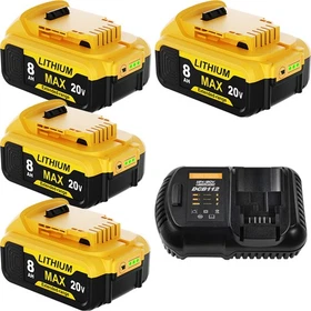 1/4Pack For DeWalt 20Volt Max 8.0AH Lithium Ion Battery DCB206-2 DCB205-2 DCB200