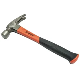 20 oz. Magnetic Nail Holder, Rip Claw Hammer w. Fiberglass Handle 
