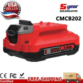 20Volt 8 Ah Lithium Ion For Craftsman V20 Battery 20V CMCB205 CMCB204 CMCB202-2