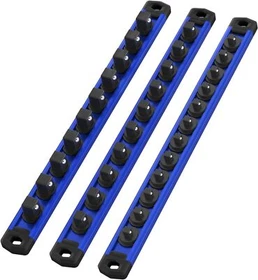 WORKPRO Magnetic Socket Organizer Heavy Duty Socket Holder Aluminum Socket Rail