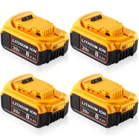4Pack For DeWalt 20V 20 Volt Max XR 8.0/6.0AH Lithium Ion Battery DCB205 DCB200
