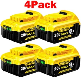 Pack 8.0AH Lithium Ion Battery For DeWalt 20V 20Volt Max XR DCB206 DCB205 DCB200