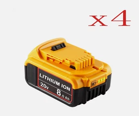 20V 8.0AH FOR DEWALT 20Volt MAX Lithium-Ion Battery/Charger DCB204 DCB205 DCB200