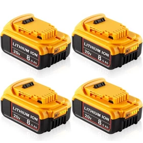 PACK For DeWalt 20V 20 Volt Max XR 8.0AH Li-Ion Battery DCB206-2 DCB205-2 DCB200