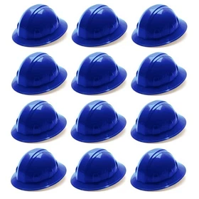 Pyramex HP24120 Full Brim Hard Hat 4 Point Ratchet Suspension - Red