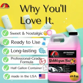 AIR FRESHENER BUBBLEGUM SCENT ODOR ELIMINATOR CAR HOME FRAGRANCE FREE SHIPPING