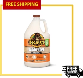 Gorilla Wood Glue Natural Wood Color Water Resistant for Indoor or Outdoor