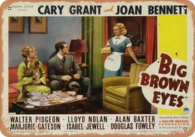 METAL SIGN - Big Brown Eyes (1936) - Vintage Look