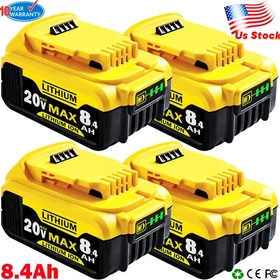 Pack Battery/Charger For DeWalt 20V 20 Volt MAX 8.0 /12.0Ah DCB205 DCB206 DCB200