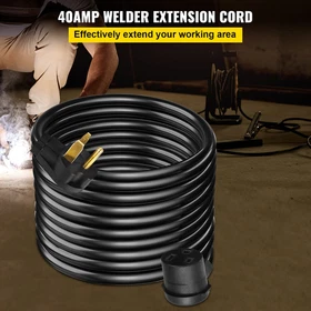 Welder Extension Cord 40Amp 50ft 250V | Welding Power Cord