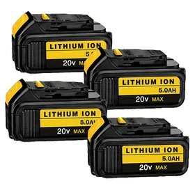 1-4X 20V Battery For DeWalt 20 Volt Max 5.0AH Lithium Ion DCB206-2 DCB205 DCB200