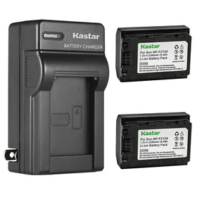 Kastar NP-FZ100 Battery AC Wall Charger for Sony Alpha &alpha;6700 A6700 Hybrid Camera