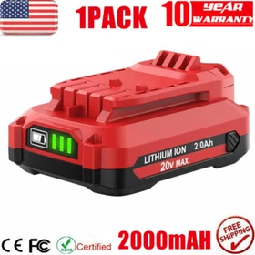 PACK For Craftsman V20 20 Volt MAX 3.0Ah Li-ion Battery CMCB204 CMCB202 CMCB205