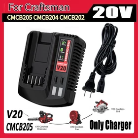 20Volt For Craftsman V20 Li-ion Battery CMCB204 CMCB202 Battery /Charger