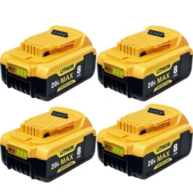 8.0AH replace For DeWALT 20V Max Lithium Battery / Charger DCB201 DCB206 DCB200