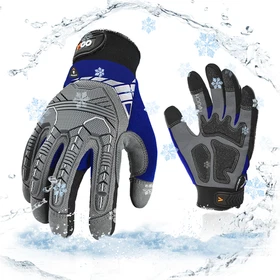 Vgo 1 Pair 32&deg;F Waterproof Heavy-Duty Winter Mechanic Glove w/3M liner(SL8849FW)