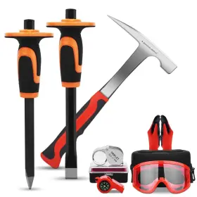 A234EFF A-PEERLESS SHOVEL Geology Hammer Digging Chisels Kit