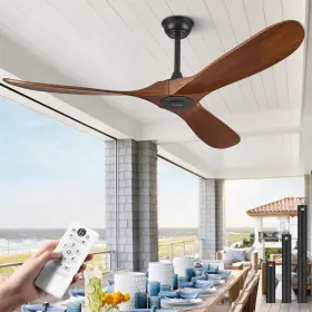 7406-60 ABZ Ceiling Fan Blade Wood Remote Control Etl