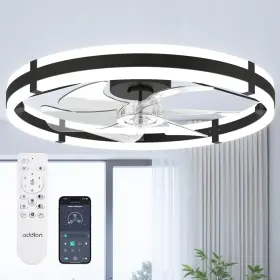 B0FWJQZXJ5 ADDLON Ceiling Fan Led Light Dimmable Remote