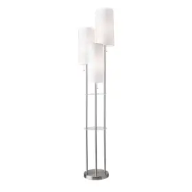 4305-22 ADESSO Floor Lamp Light Chain Tier Storage Steel
