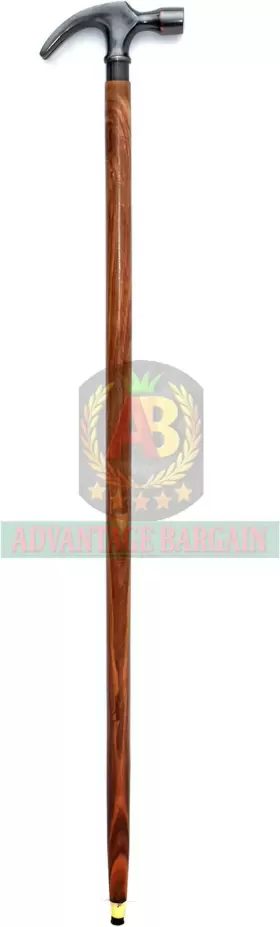 689999972057 ADVANTAGE BARGAIN Hammer Wooden Cane Handle Set #2