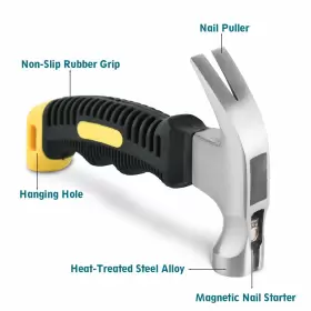 616943707083 ALLWIN Claw Hammer Mini Women Kids Camping Tack #3