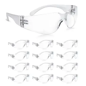 ASG1920-24-CLEAR-ADULT AMOOLO Safety Glasses Ansi Impact