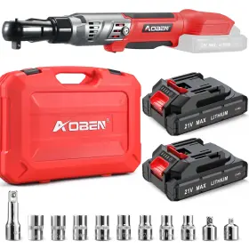 AB7332 AOBEN Cordless Ratchet Wrench Sockets Electric Kit