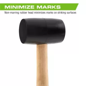 613364210710 ARCAN Tools Rubber Double Faced Mallet Marring #2