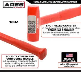 23050 ARES Line Deadblow Hammer Head Delivers Po #2