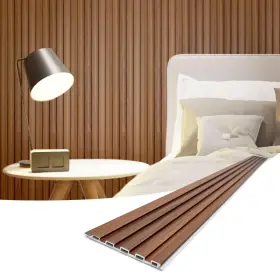 A30101 ART3D Panels Soundproof Wpc Teak Pack Wall Slat