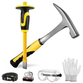 T04-32OZ ARTKUNST Starter Hammers Geology Masonry Chisel Kit