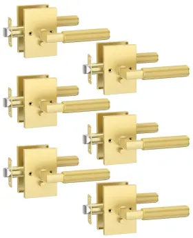 ZR08-098 ASIDRAMA Privacy Door Lever Handles Pack Interior