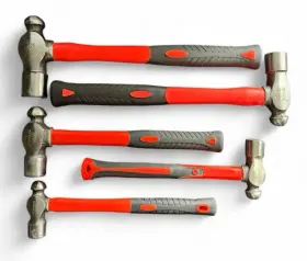 21405 ATE PRO. USA Ball Pein Hammer Set Rubber Coated Handle