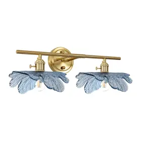 AUWI0065 AUWIEOU Bathroom Vanity Light Flower Glass Shade AUWI0065 AUWIEOU Bathroom Vanity Light Flower Glass Shade