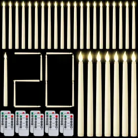 SIL-BAQULER-292 BAQULER Flameless Taper Candles Remote