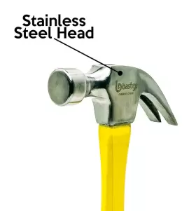 014749860527 BASTEX Fiber Glass Claw Hammer Construction #3