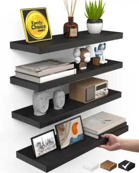 FSD3V238 BAYKA Wall Floating Shelves Set Wood