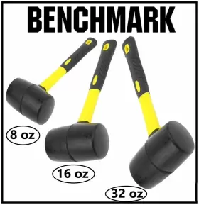 677355302167 BENCHMARK Rubber Mallet Set #3