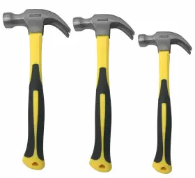 677355374614 BENCHMARK Pack Claw Hammers Suregrip Fiberglass
