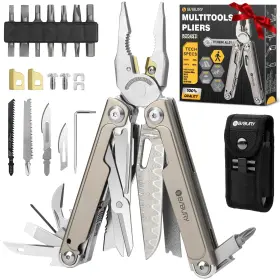 BI2049TI BIBURY Multitool Titanium Alloy Damascus Knife Edc