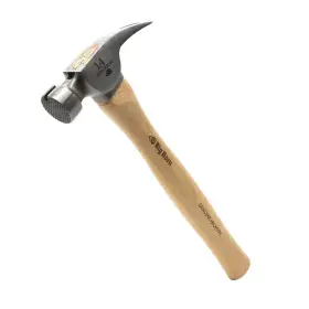 15150 BIG HORN Tiger Titanium Hammer Straight Hickory Handle